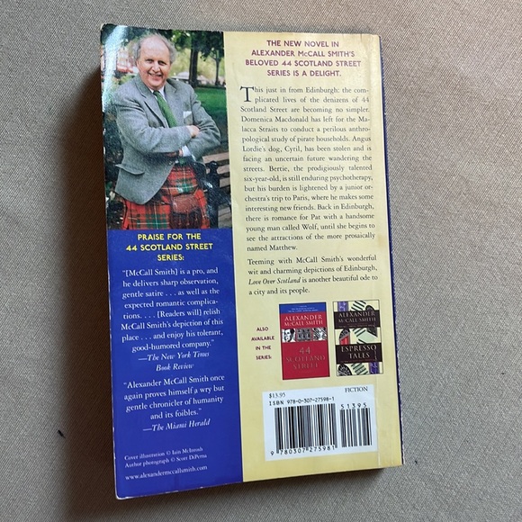 🌈2/$8  Love Over Scotland #3 in the 44 Scotland Street Series - Picture 2 of 12